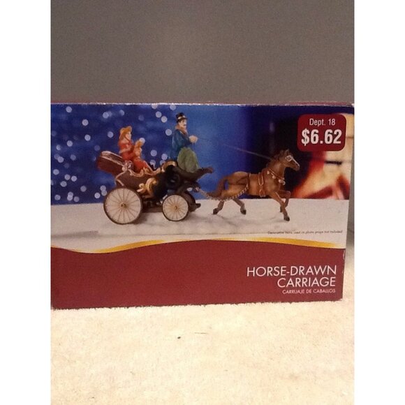 Dept 18 Table Accent - Victorian Horse Drawn Carriage - New - Picture 2 of 3
